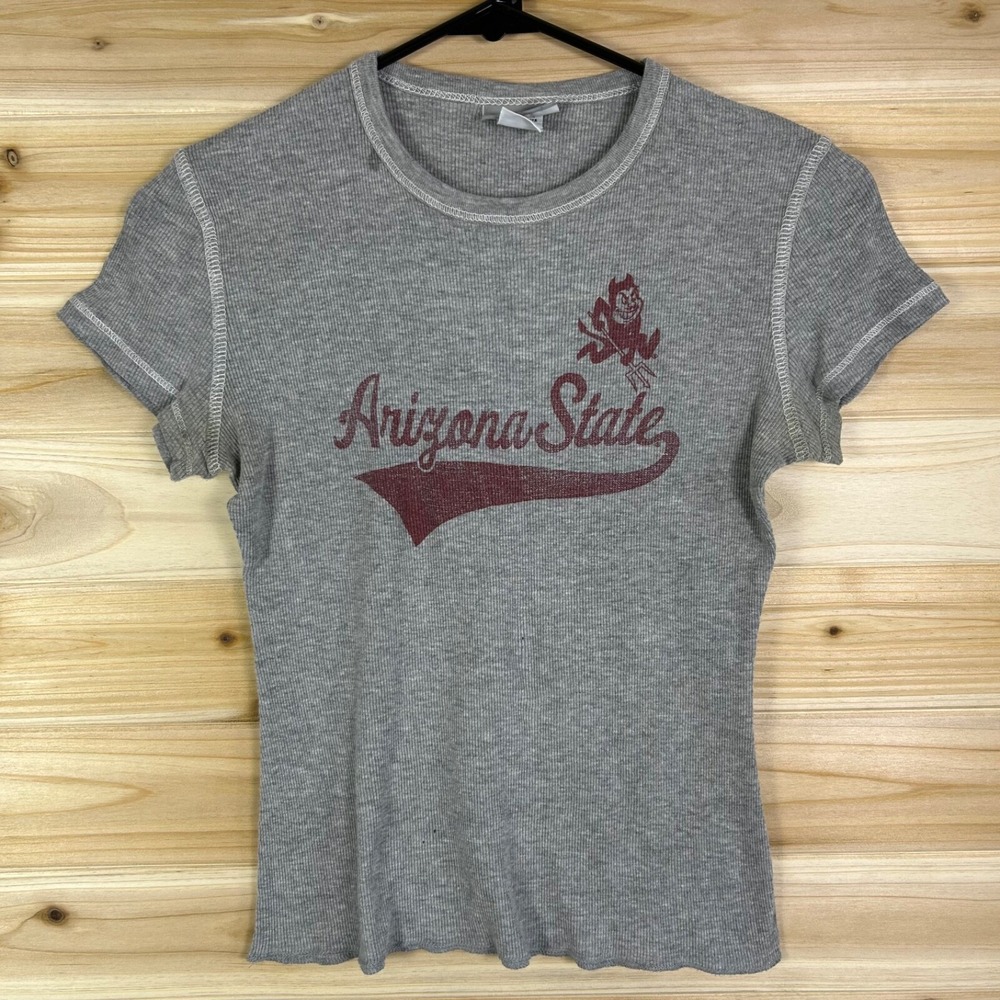Jones & Mitchell Arizona State Sun Devils T-Shirt Womens Small Gray ASU Shirt